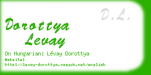 dorottya levay business card