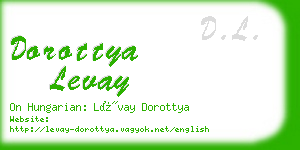 dorottya levay business card